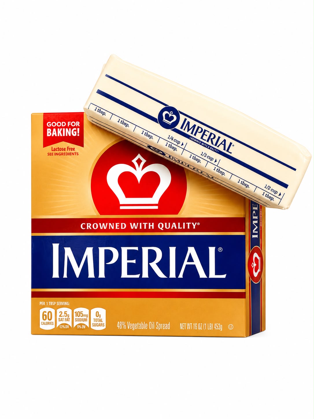 Imperial – Vegetable Oil Spread (16 oz, barra para hornear)