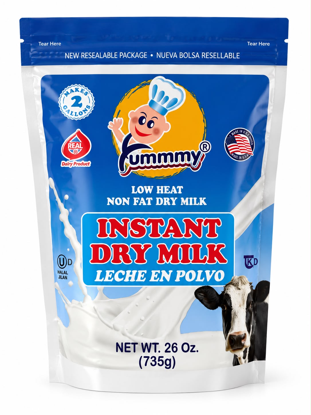Yummmy – Instant Dry Milk (Leche en Polvo Descremada Instantánea)